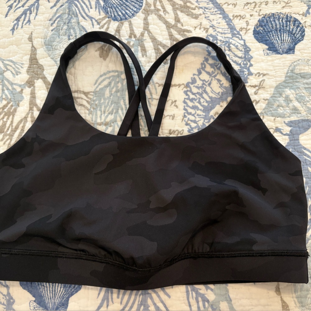 Black Camouflage Lululemon Sports Bra